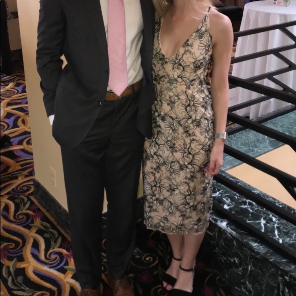 Formal Midi Dress - Size 4 - ASOS - Lace